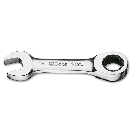 Short Ratchet Combination Wrench,17mm -  BETA, 001420117